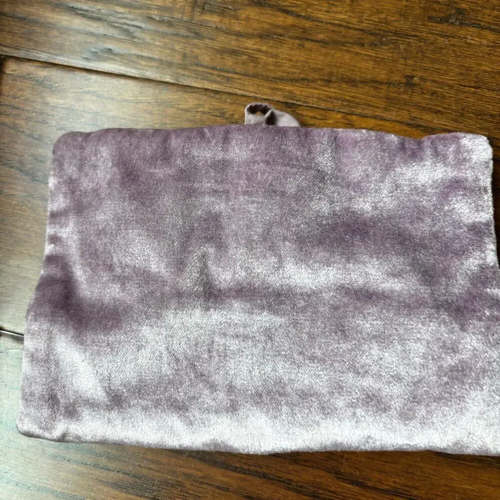NWT World Market Celestial Beaded Velvet Jewelry Roll Cosmetic Organizer Pouch